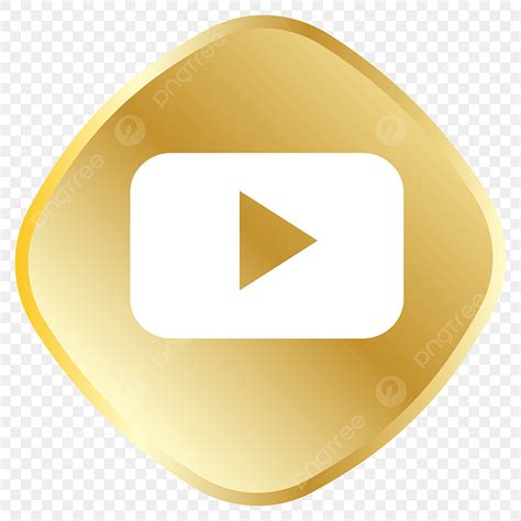 youtub vector png images golden youtube icon youtube icons royal golden png image