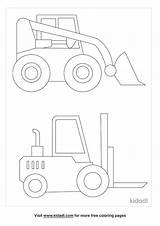 Coloring Pages Forklift Popular sketch template