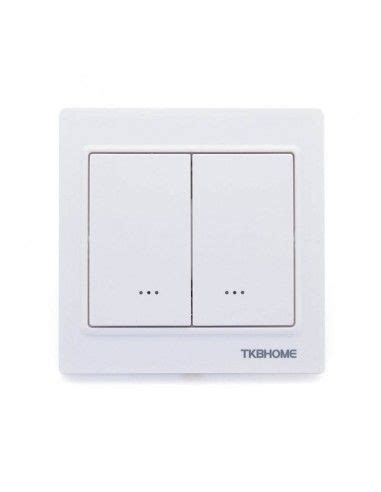 tkb home double dimmer switch single charge  wave  white