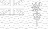 Coloring Indian Ocean Flag Pages Territory British Clipart Library Designlooter sketch template