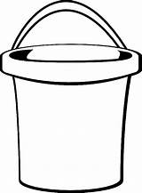 Bucket Printable Coloring Template Beach Pages Fill Clipart Drawing Search Gif Popular sketch template
