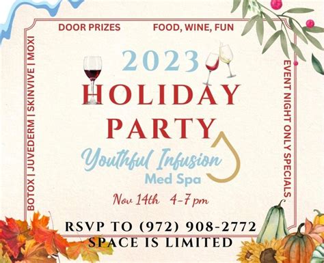 youthful infusion med spa  holiday party watters creek allen