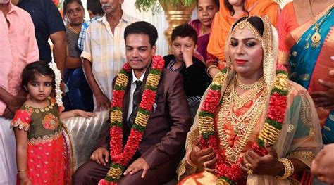 kerala witnesses first transgender marriage india news the indian express