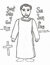 Juan Diego John God San Saint Pages Coloring Dios Sheet Template Paper Dali sketch template