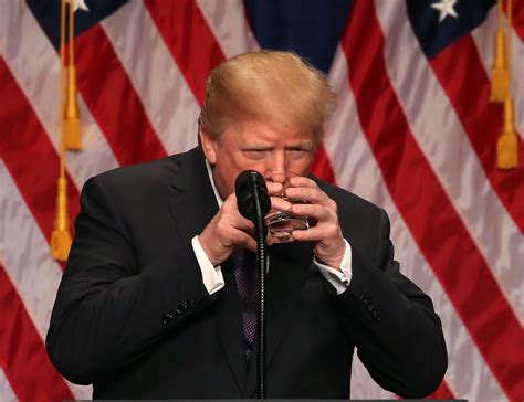 man  sippy cup trump awkwardly drinks water   child  twitter   field day