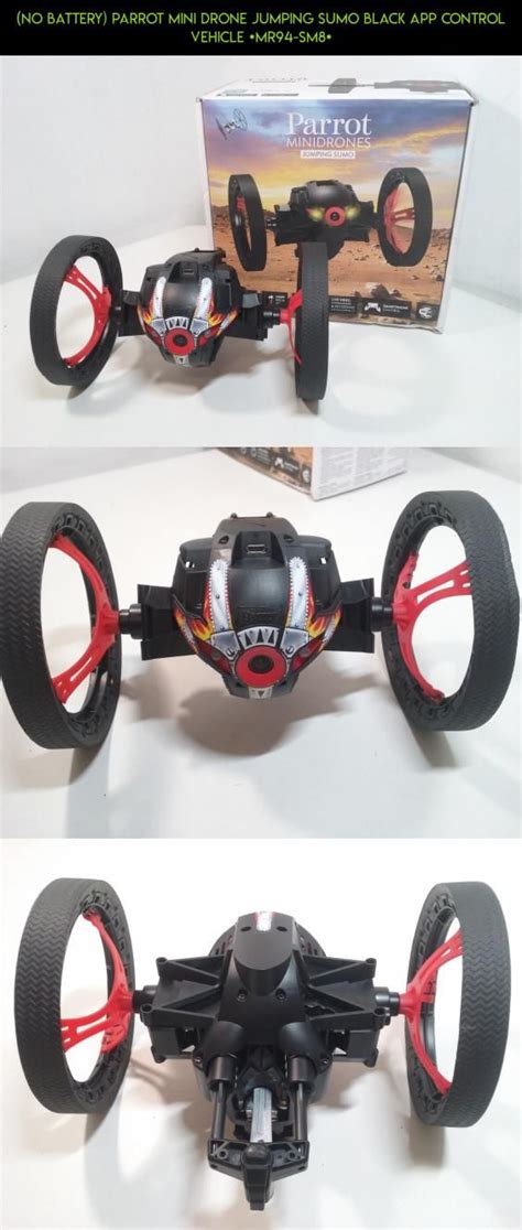battery parrot mini drone jumping sumo black app control vehicle  sm camera