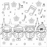 Nadal Dibuixos Dibuix Navidad Nens Regals Niños Cantant Amb Infantils sketch template