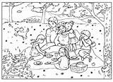 Picnic Coloring Pages sketch template
