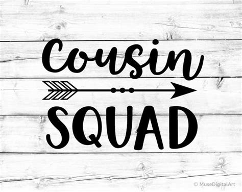 cousin squad svg cousins svg cousin team svg cousin tribe etsy