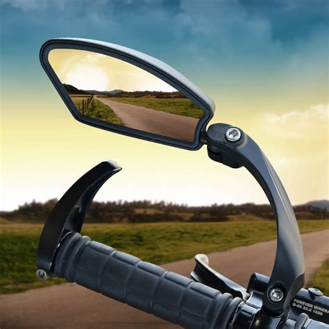 bicycle mirror mtb road bike rear view mirror cycling handlebar  eye blind spot mirror