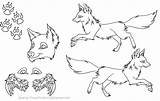 Sheet Reference Fox Wolf Template Fursuit Coloring Deviantart Sketch Group sketch template