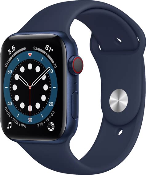 restored apple  gen  series  cell mm blue aluminum deep navy sport band hlla