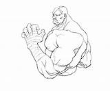 Fighter Street Coloring Sagat Pages Actions Ryu Print Ken Kids sketch template