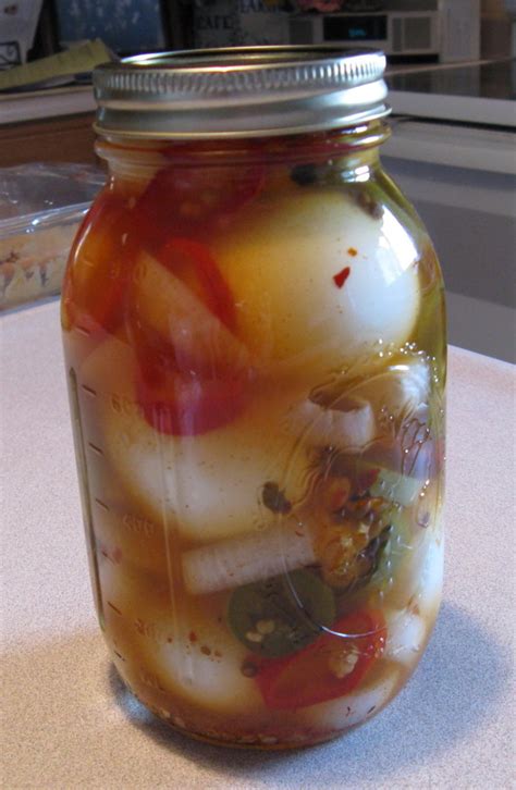 spicy pickled eggs recipe delishably