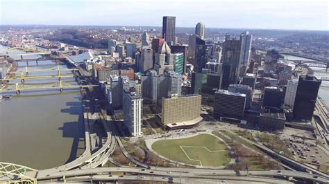 drone flying  downtown pittsburgh part  youtube