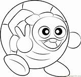 Coloring Rolling Turtle Kirby Pages Coloringpages101 Online Games sketch template