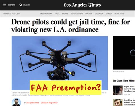 field preemption faa regulations trump state local drone laws hire  drone law attorney