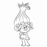 Trolls Coloring Print Pages Kids Color Beautiful Children sketch template