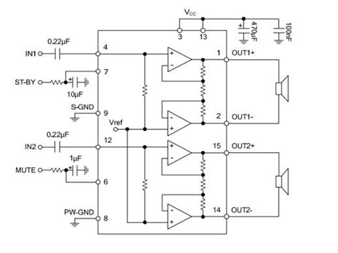 tda amplifier ic datasheet pinout circuit diagram equivalent easybom