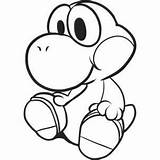 Yoshi Coloring Pages Baby Mario Toad Super Draw Drawing Print Printable Dibujos Egg Step Color Characters Sheets Para Kids Bros sketch template