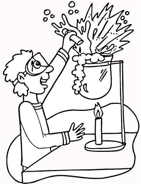 science coloring pages birthday printable