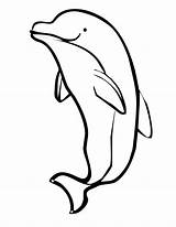 Dolphin Coloring Pages Kids Cute Dolphins Printable Drawing Getdrawings sketch template