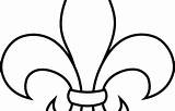 Fleur Lis Coloring Printable Getdrawings Getcolorings sketch template