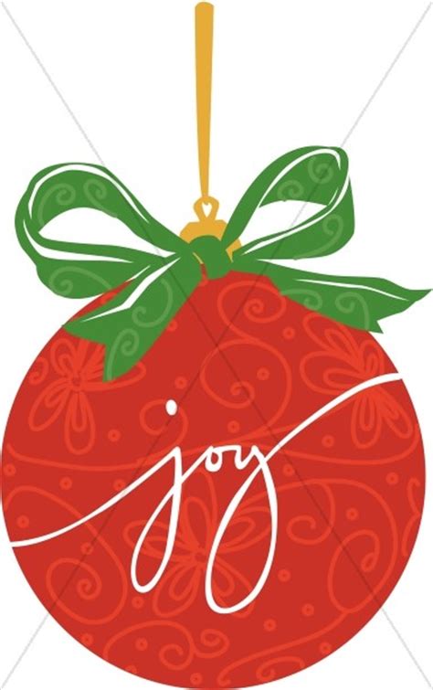 red joy christmas ornament traditional christmas decoration clipart