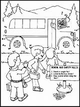 Safety Coloring Bus Pages School Printable Stop Fire Colouring Kids Volcano Saftey Schools Prevention Buses Print Sheets Station Color Car sketch template