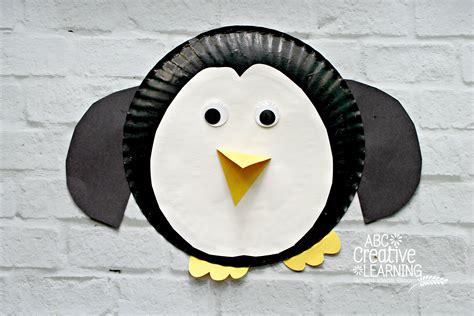 paper plate penguin craft