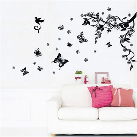 butterflies vine wall decal stickers home improvement accessories room