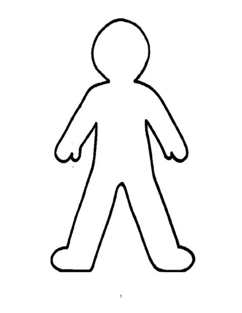 body outline clipart clipartsco