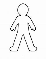 Outline Child Clipart Body Coloring Library sketch template
