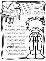 Coloring Classical Composers Music Sheets Kids Worksheets Fact Designlooter Composer Teacherspayteachers Choose Board sketch template