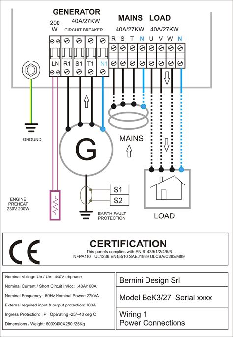 generator automatic transfer switch wiring diagram cadicians blog