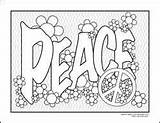 Peace Coloring Designlooter sketch template