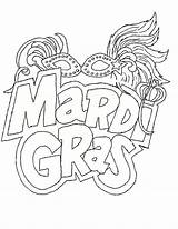 Mardi Gras Coloring Pages Printable Coloring4free Carnival Kids Sheets Beads Orleans Louisiana Mask Season Color Getdrawings Events Grad Holidays Drawing sketch template