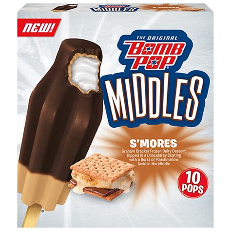 bomb pop middles smores flavor bomb pop middles frozen dessert