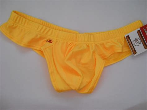 fashion care 2u um009 yellow thong enhance bulge pouch cheek boxers sexy men s underwear