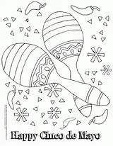 Coloring Mayo Cinco Pages Printable Kids Fiesta Crafts Maracas Color Mexican Print Coloring4free Sheets Worksheets Activities Printables Cactus Happy Colouring sketch template