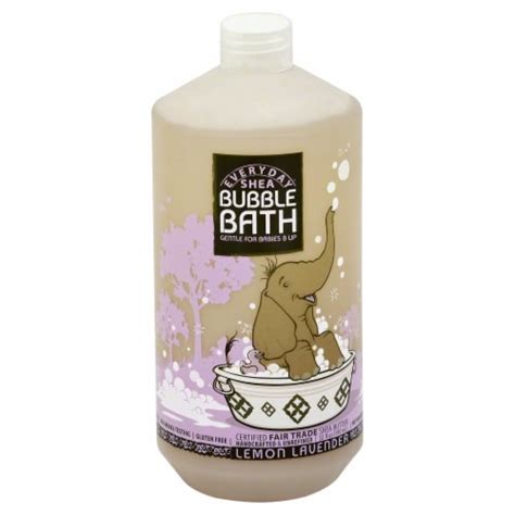 everyday shea lemon lavender gentle bubble bath 32 fl oz foods co
