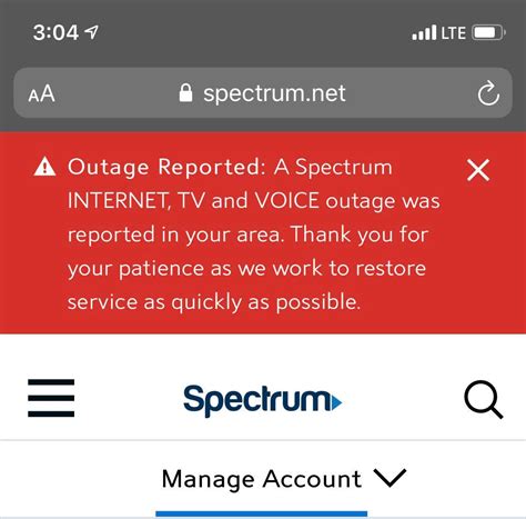 spectrum outage pasadena