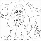 Pages Colouring Kids Coloring Puppy Print sketch template
