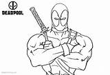 Deadpool Coloring Pages Marvel Comics Printable Kids Print Color Adults Getcolorings Coloringbay Bettercoloring sketch template