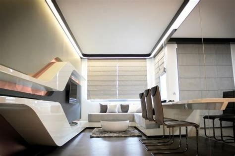 modern apartment ideas  futuristic vibe decorating small