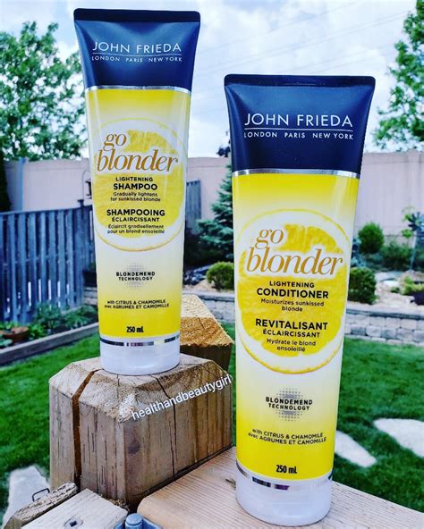 health  beauty girl john frieda  blonder shampoo  conditioner review