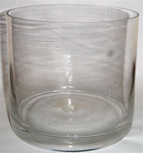 Clear Glass Round Flower Vase ~ 4 5 High Vases