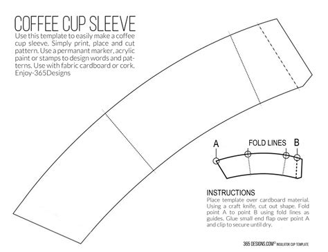 designs  mccafe single brew coffee  printable cup sleeve
