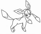 Glaceon Pokemon Template sketch template