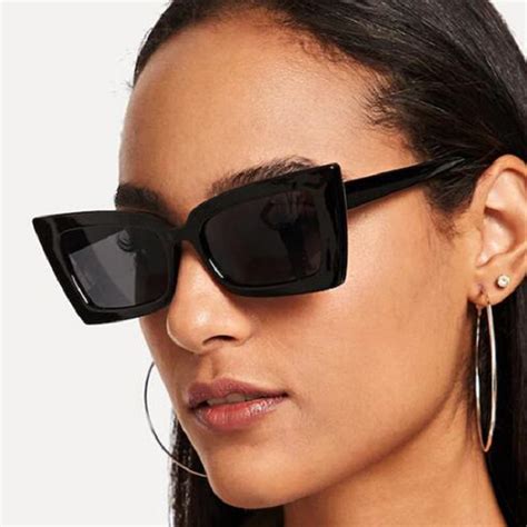 2019 Luxury Brand Design Women Cat Eye Sunglasses Fashion Men Square